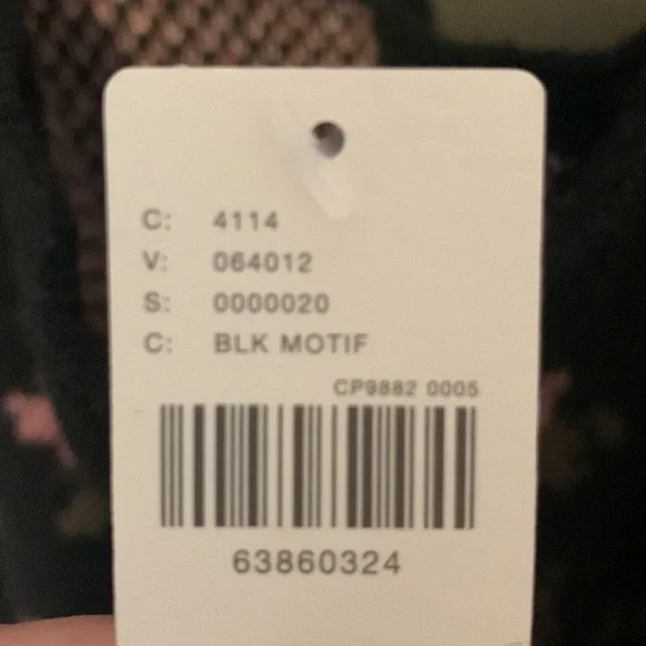 Anthropologie Black and Pink Floral Sweater - Picture 5 of 5